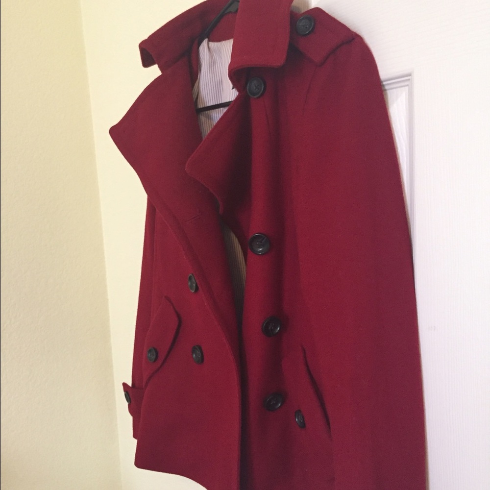 Gap Red Peacoat